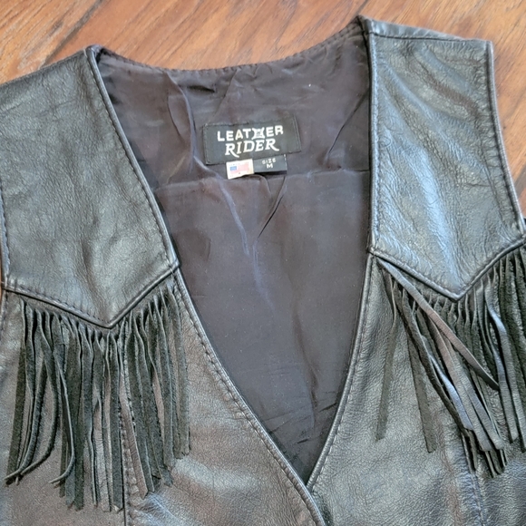 Leather Rider vest - Picture 4 of 7